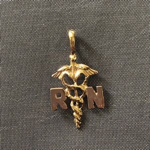 ✨Beautiful registered nurse golden charm✨